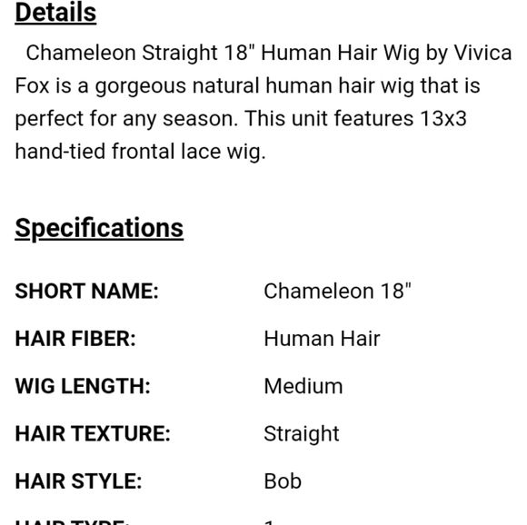 Vivica Fox Lace layered wig front - Picture 3 of 3